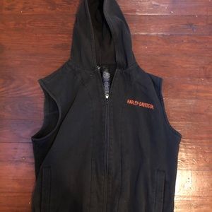 Harley sleeveless hoodie